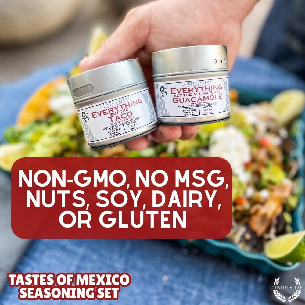 Set de regalo de condimentos mexicanos - Sabores de México - Paquete de seis mezclas de especias artesanales