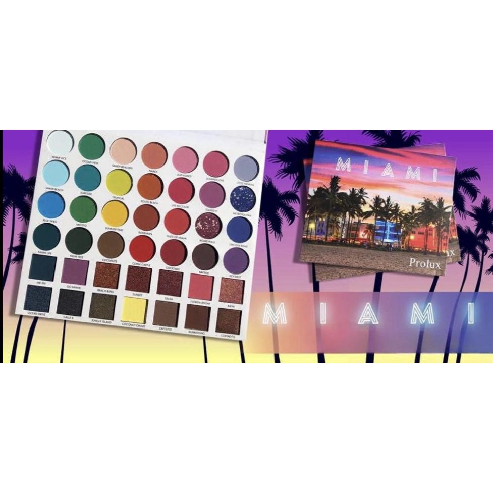 Paleta de sombras de ojos Prolux Miami