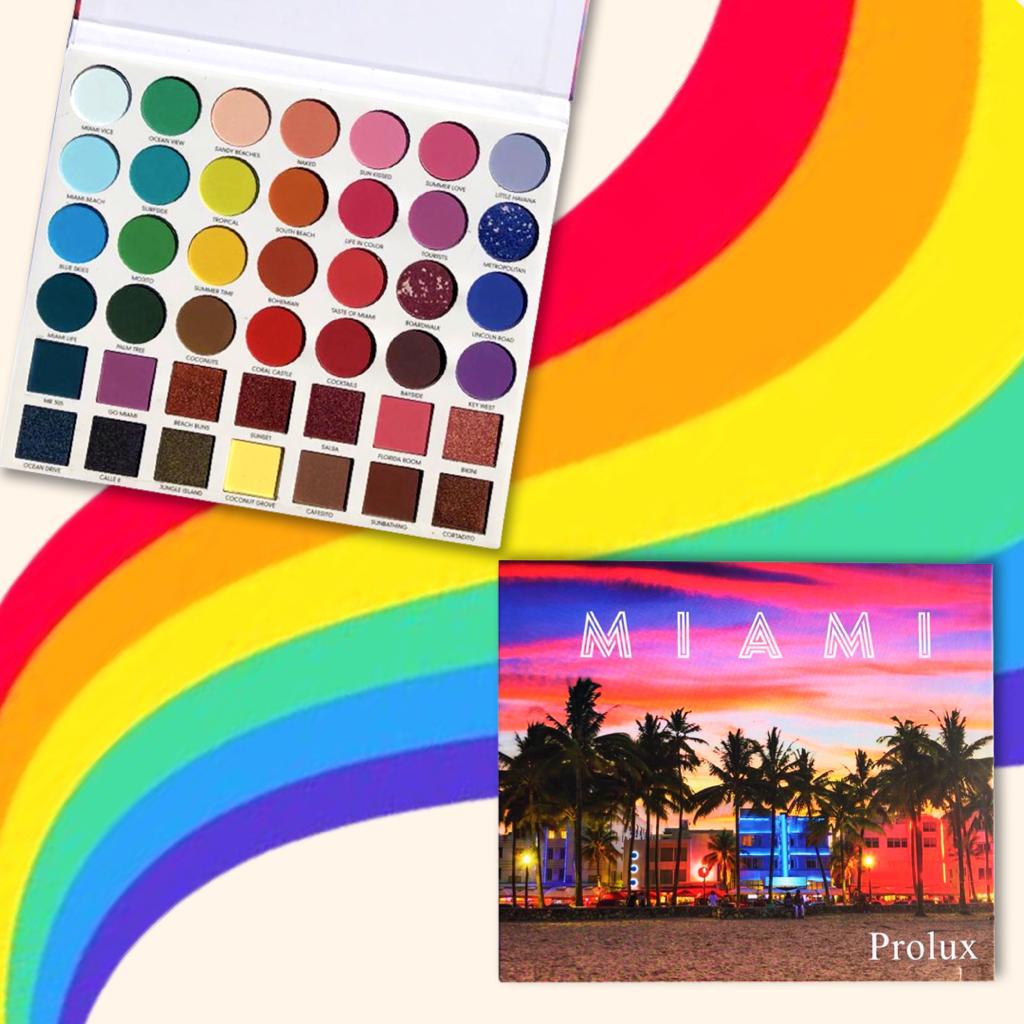 Paleta de sombras de ojos Prolux Miami