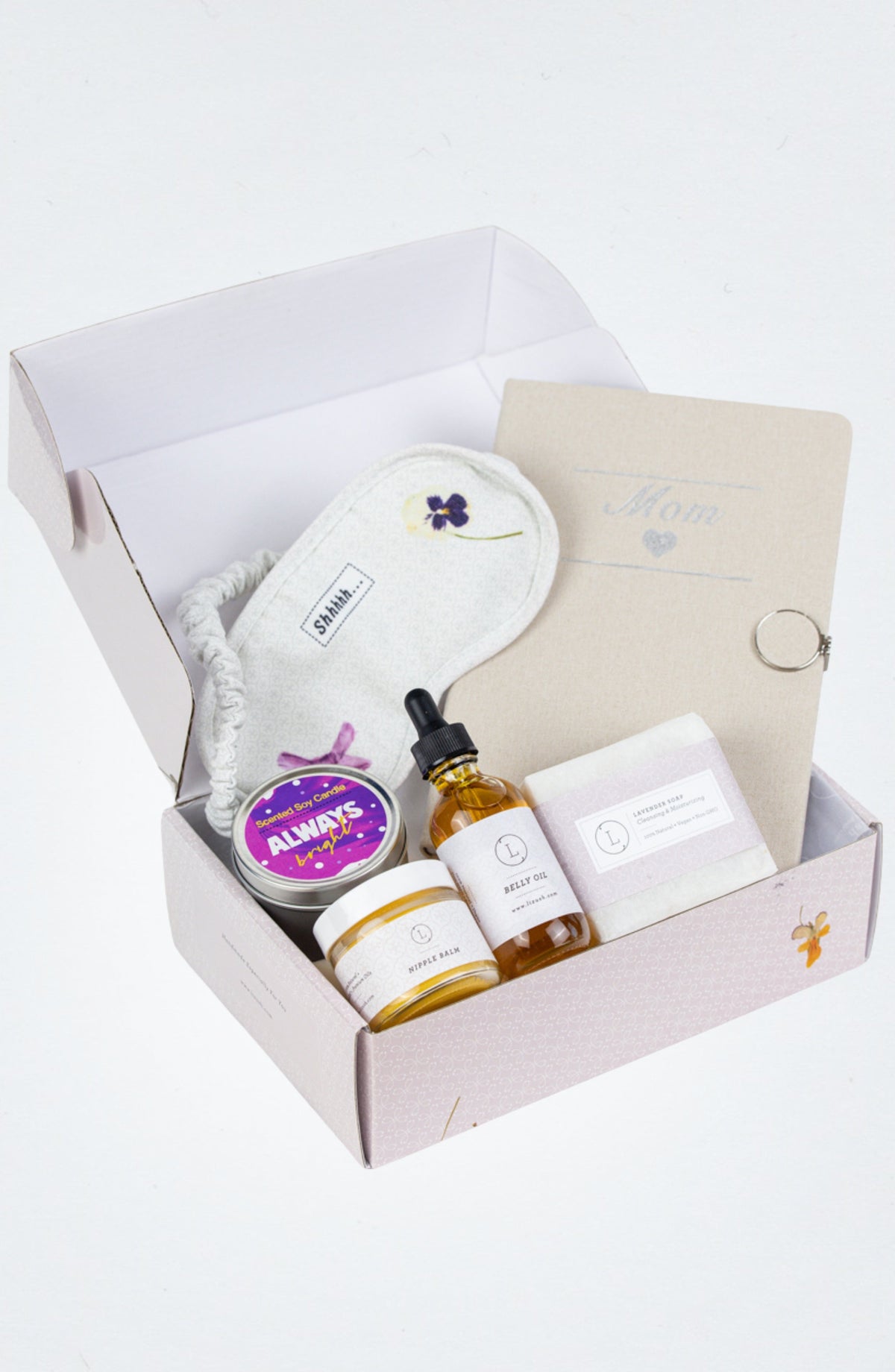 Caja de regalo para el Día de la Madre: Kit de cuidado de la piel y spa natural hecho a mano