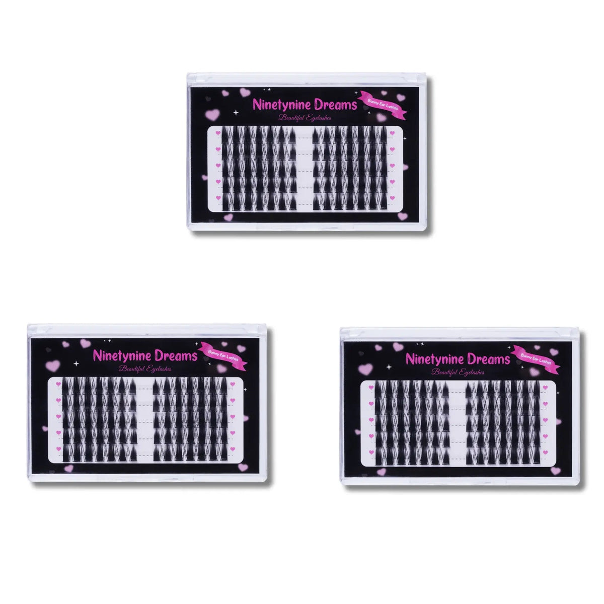 70PCs Bunny Ear Lashes
