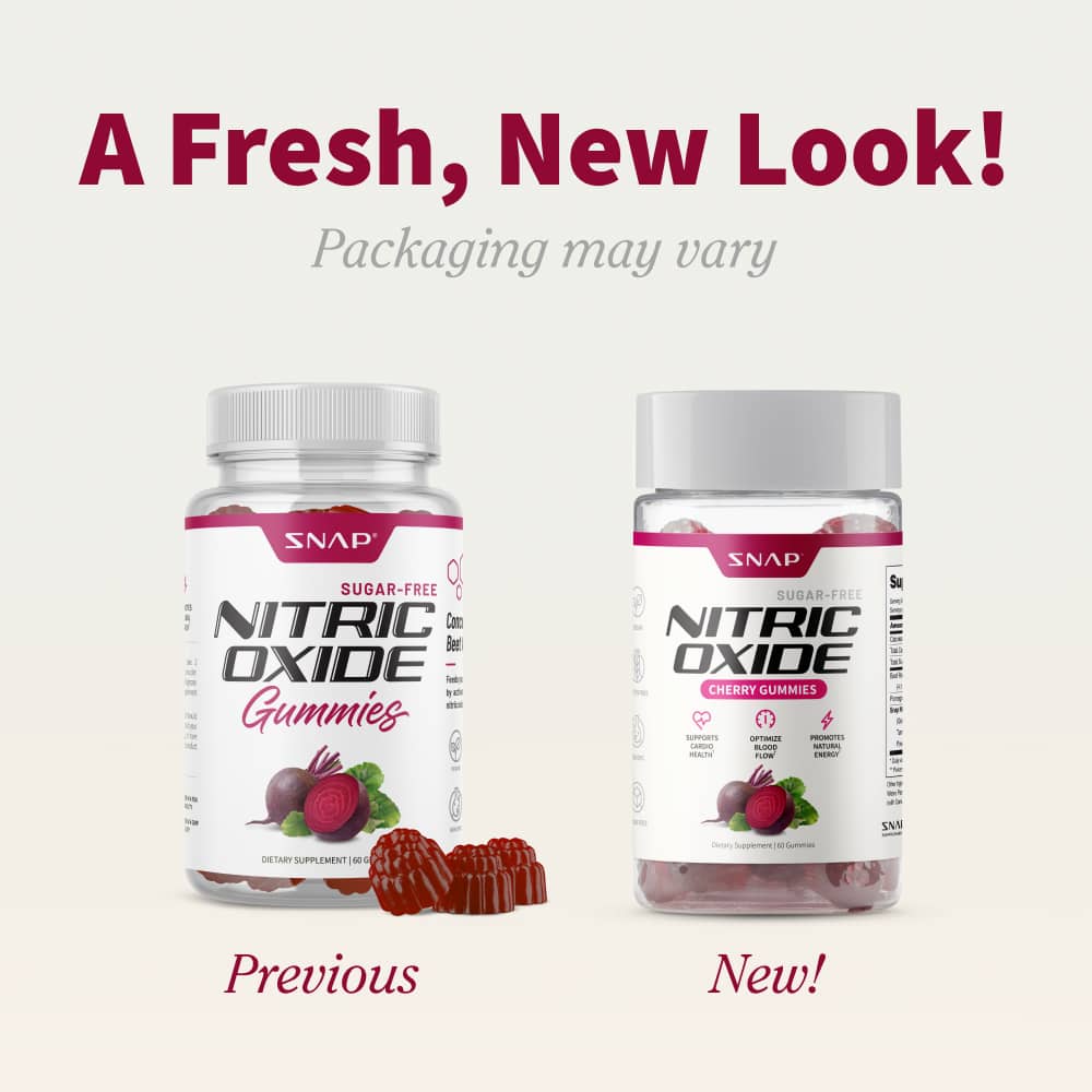 Nitric Oxide Gummies - Cherry Flavor - Buy 2 Get 1 FREE!