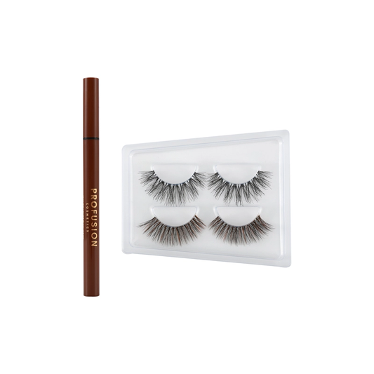 Double Shot Fauxspresso 2 Pair Faux Mink Lash Set + Adhesive