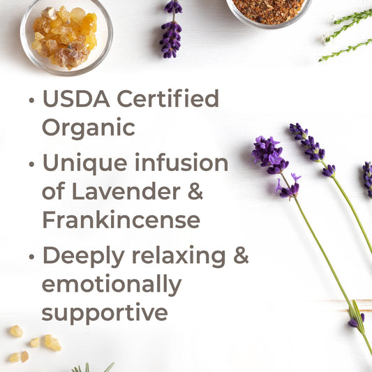 Organic Lavender Infused Frankincense Essential Oil Infusion | Daily Health & Beauty