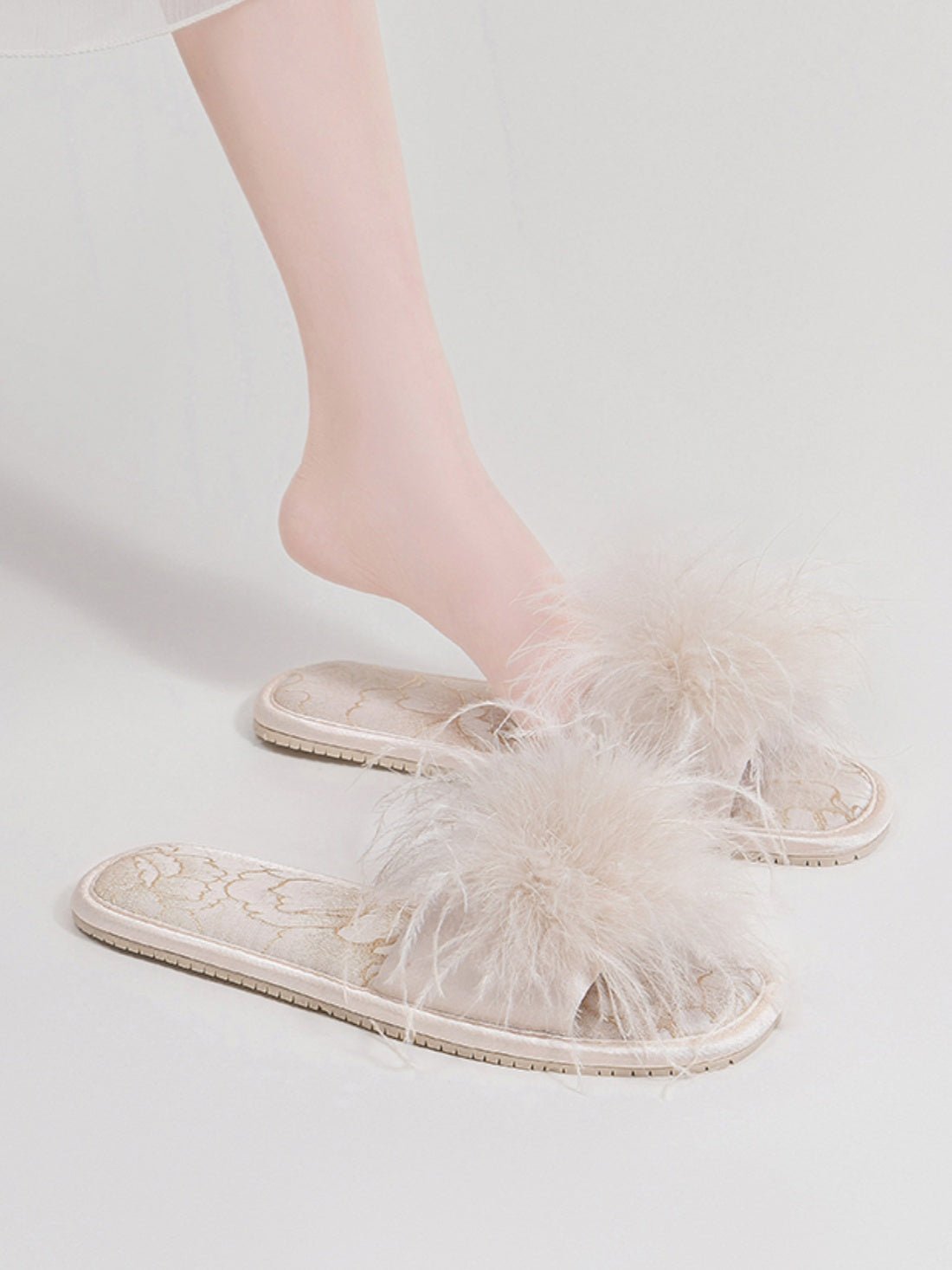 Oriental - Inspired Jacquard Slippers | Daily Health & Beauty