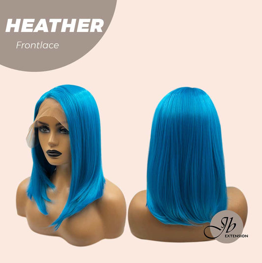 JBEXTENSION 15 Inches Blue Straight Side Part Frontlace Wig HEATHER