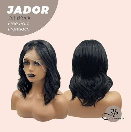HOT OF SEASON -10 Inches Jet Black Curly Pre Plucked 13*3 HD Transparent Lace Frontal Swiss Lace Glueless Wig JADOR BLACK