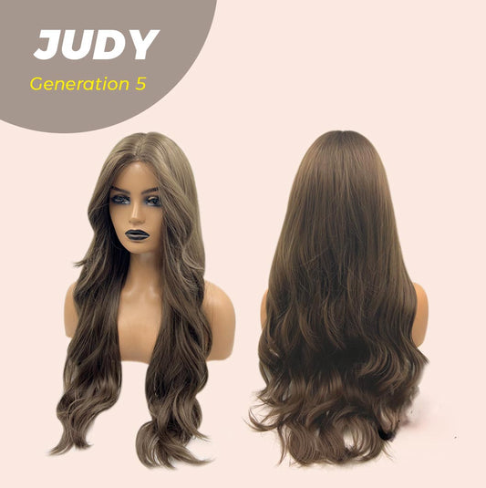 JBEXTENSION GENERATION FIVE 26 Inches Long Curly Brown Color Wig JUDY G5