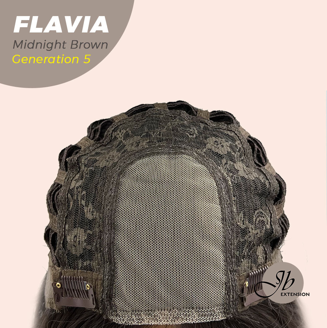 JBEXTENSION GENERATION FIVE 28 Inches Midnight Brown( Black/Brown) Body Wave Wig FLAVIA MIDNIGHT BROWN ( Black/Brown)