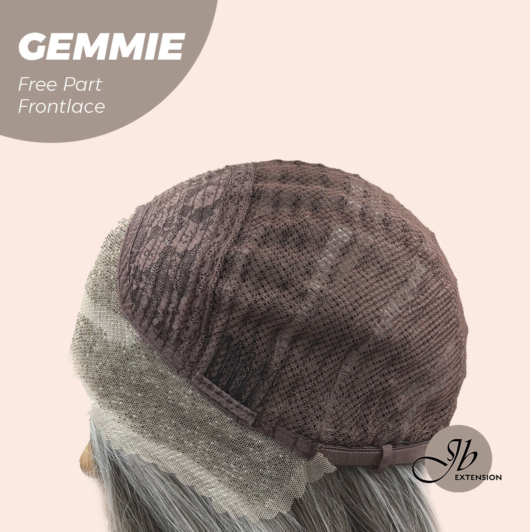 JBEXTENSION 20 Inches Grey Pre-Cut Free Part Frontlace Glueless Wig GEMMIE