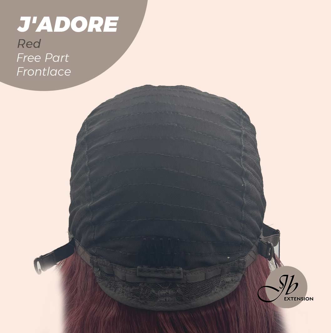 JBEXTENSION 10 Inches Red Curly Lace Front Wig.Pre Plucked 13*4 HD Transparent Lace Frontal Handmade Futura Fiber Swiss Lace Synthetic Fiber Glueless Wig JADOR RED