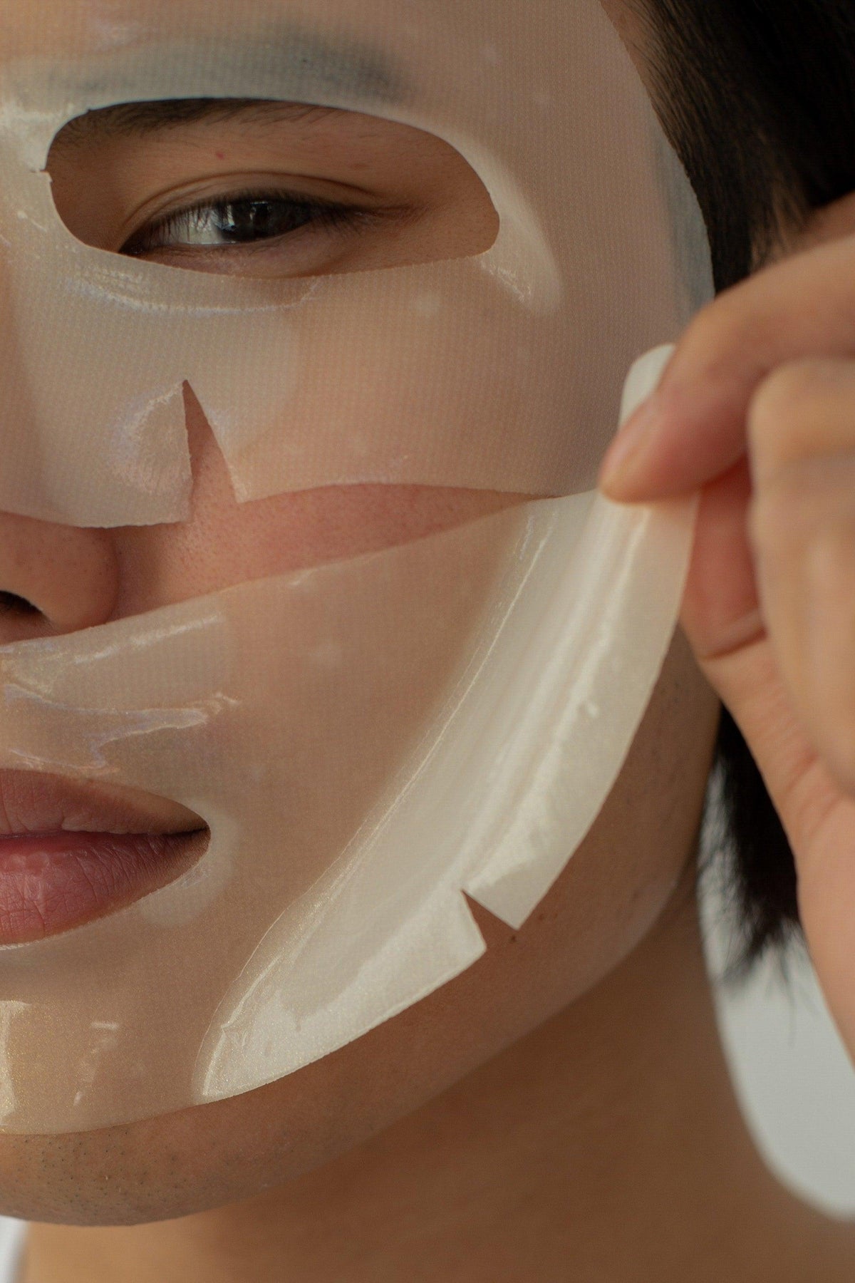 Mascarilla facial de hidrogel de colágeno