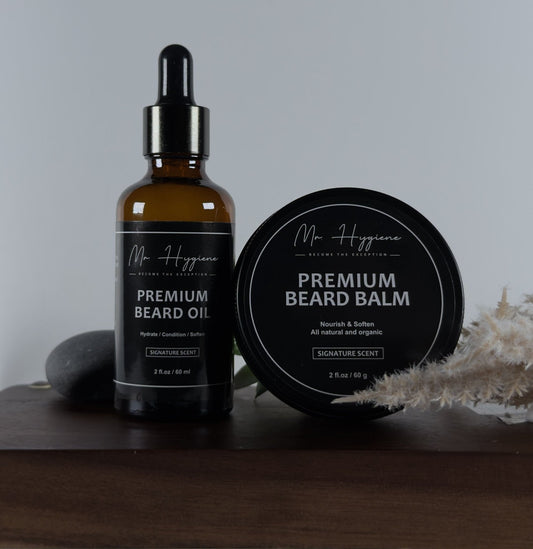 Kit d'huile et de baume à barbe premium