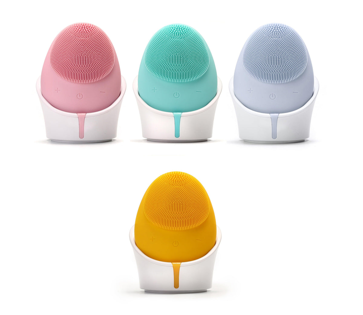 Cepillo limpiador facial de silicona Mellow W-SONIC