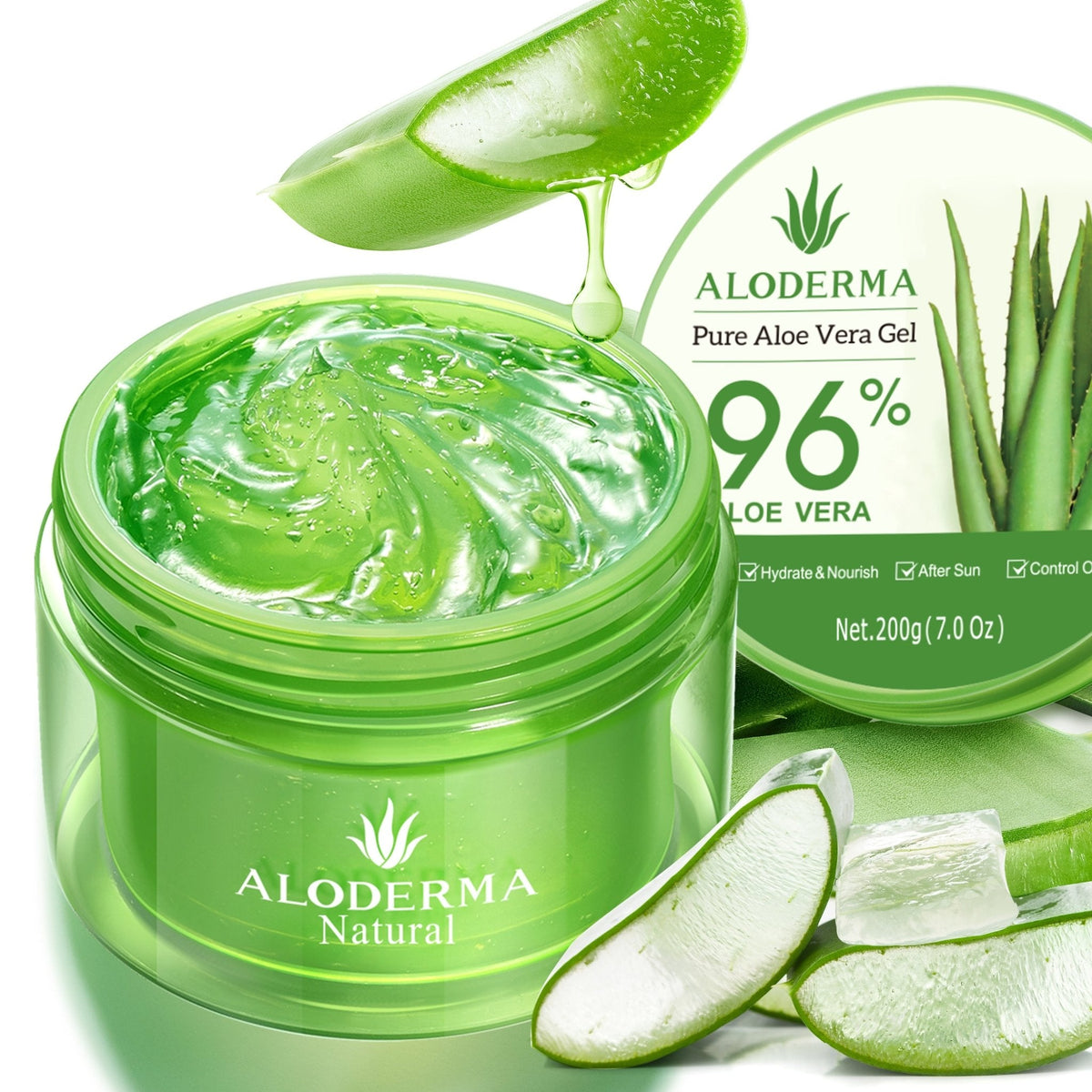Gel de aloe vera puro 200 g