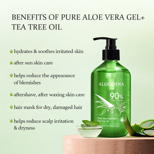 Pure Aloe Vera Gel + Tea Tree Oil