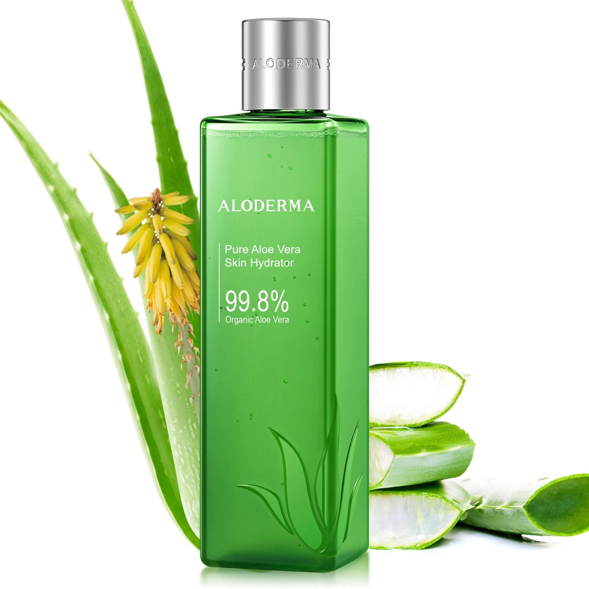 Hidratante para la piel con aloe vera puro - 99,8 % de aloe orgánico