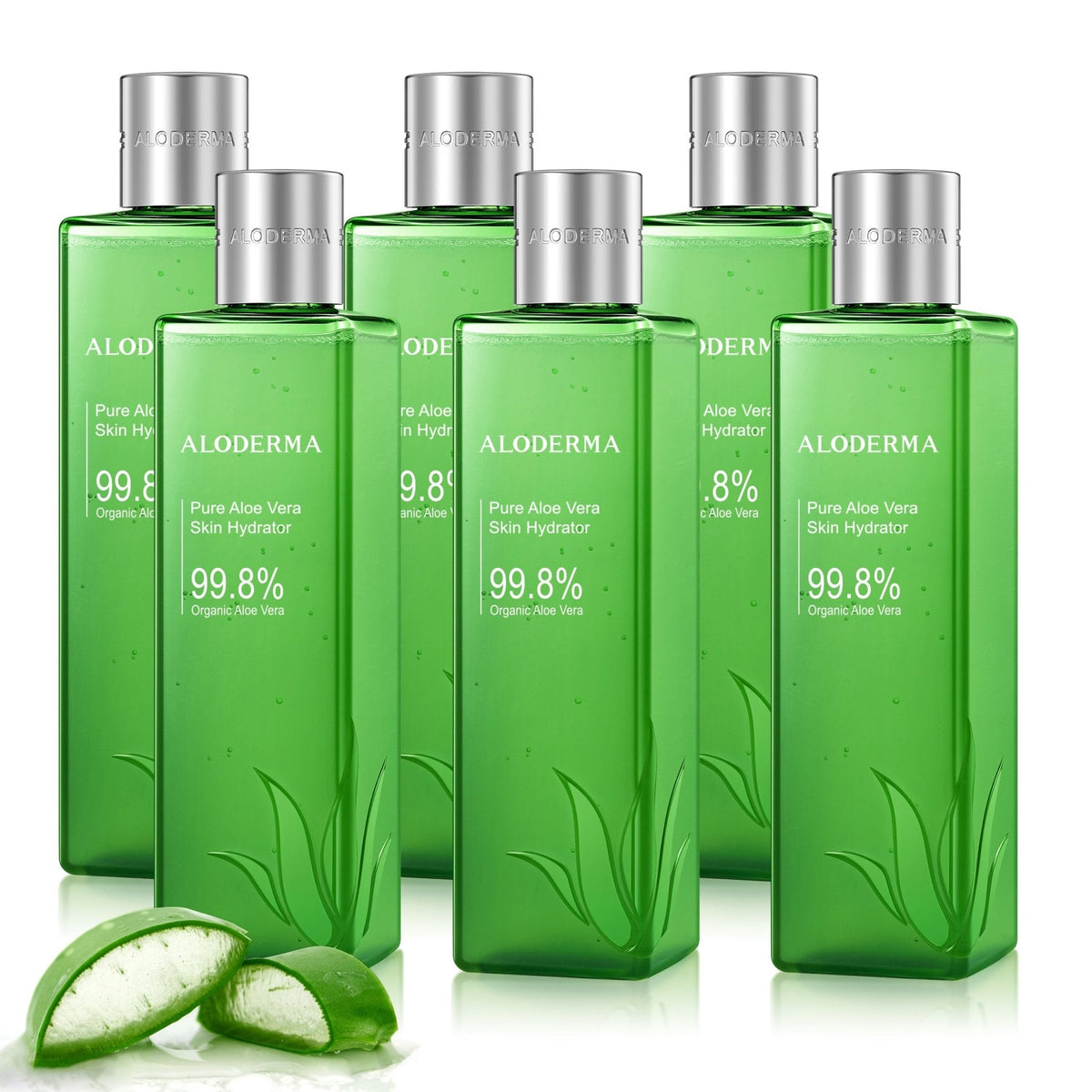 Hidratante para la piel con aloe vera puro - 99,8 % de aloe orgánico