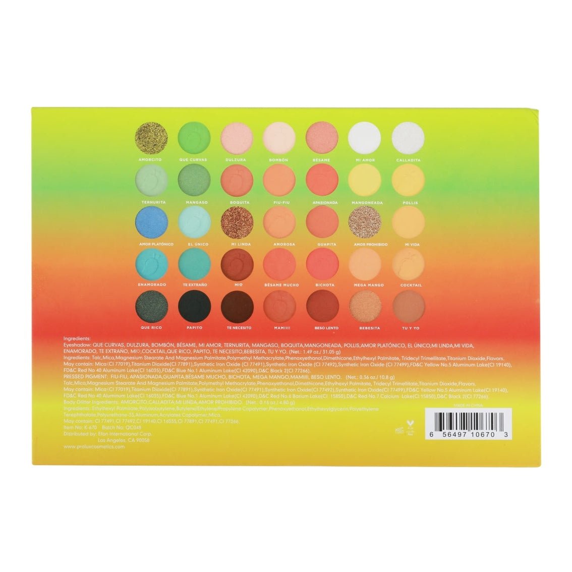 Que Mango II Eyeshadow Palette | Daily Health & Beauty