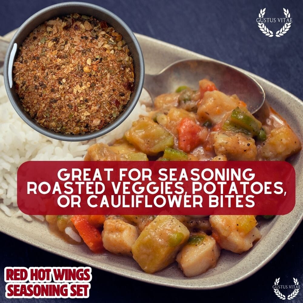 Set de condimentos para alitas Red Hot