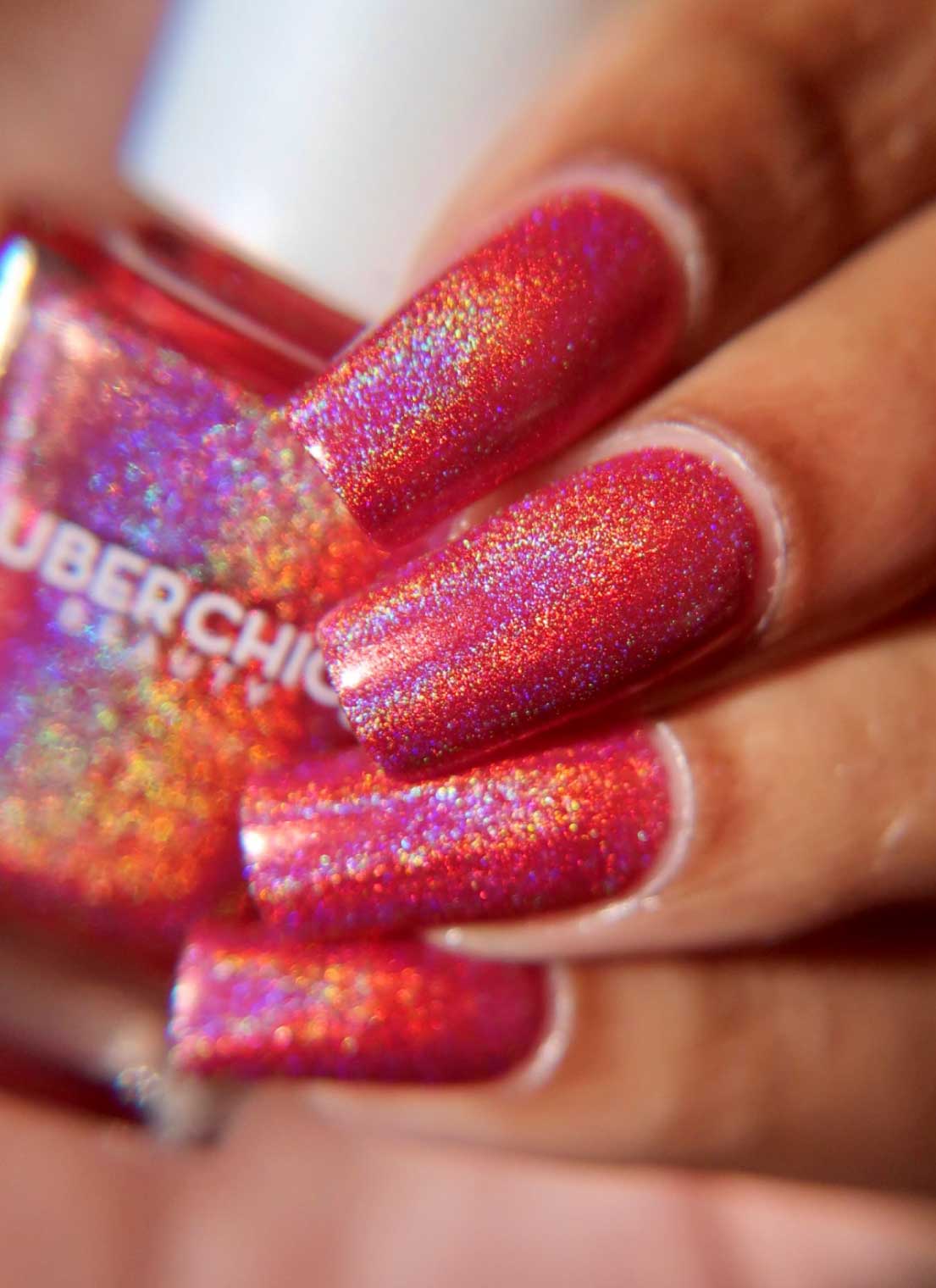 Red-y For My Closeup - Holographic Polish