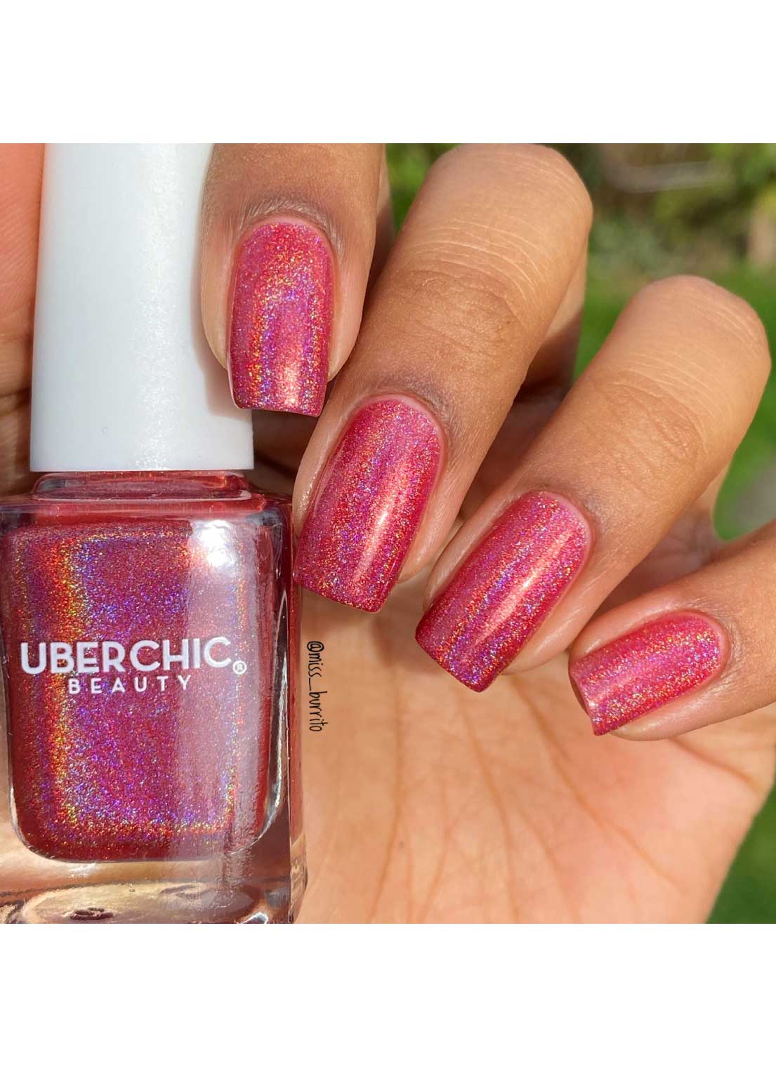 Red-y For My Closeup - Holographic Polish