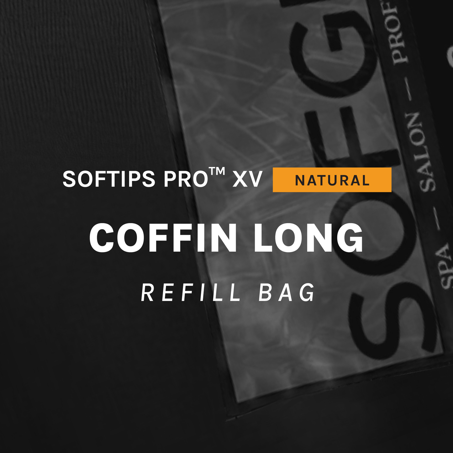 SOFTIPS PRO™ XV NATURAL - COFFIN LONG