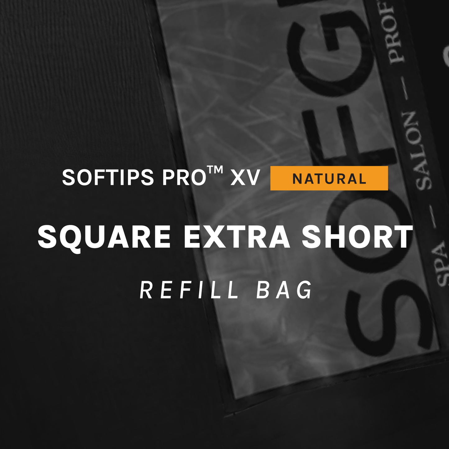 SOFTIPS PRO™ XV NATURAL - SQUARE EXTRA SHORT