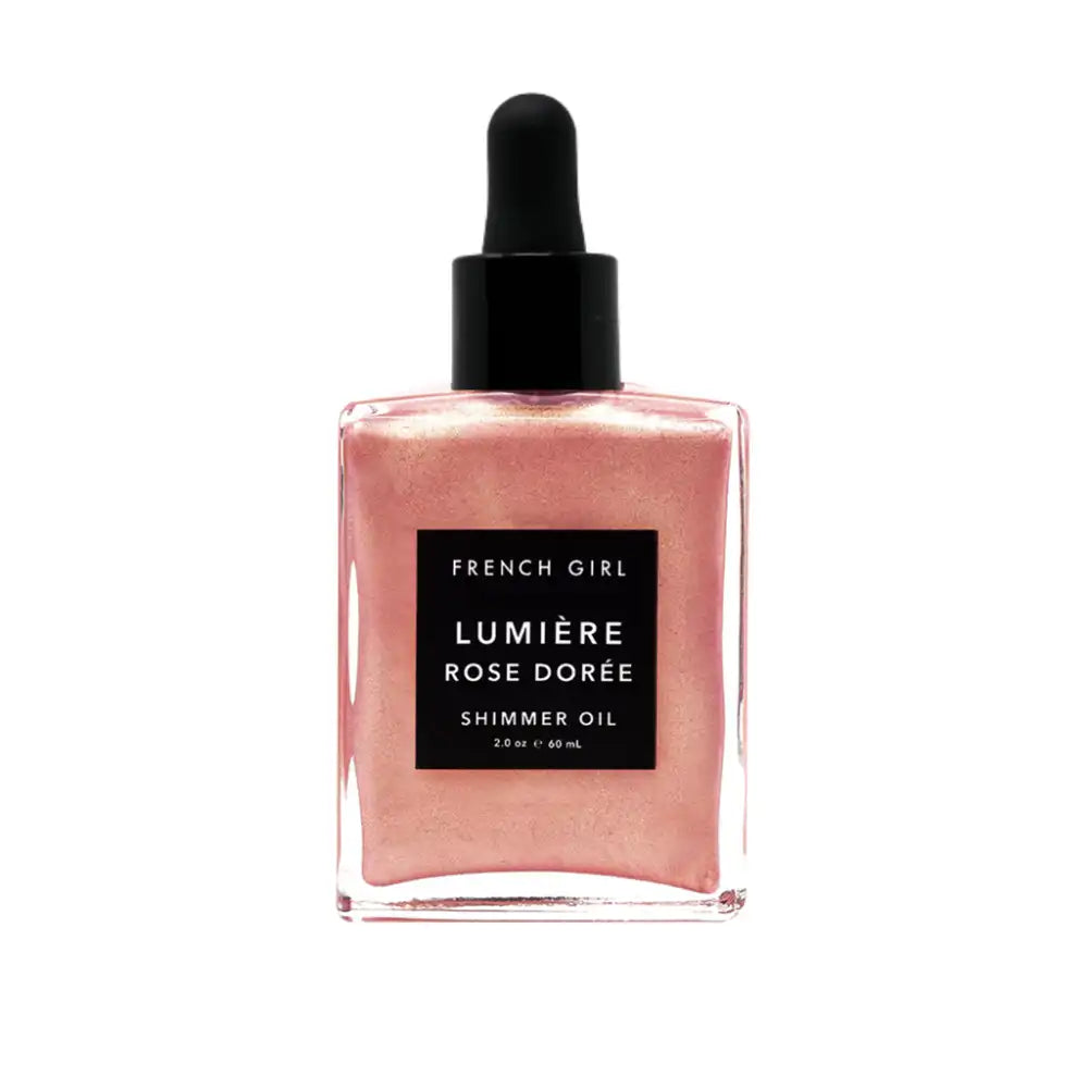 Aceite brillante de oro rosa