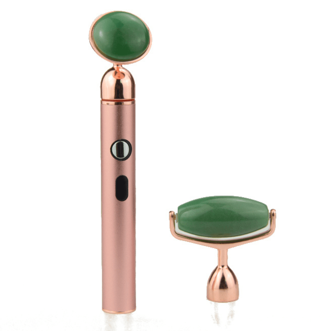 ZAQ Sana Jade USB Rechargeable Vibrating Changeable Face Rollers - 3 Speed