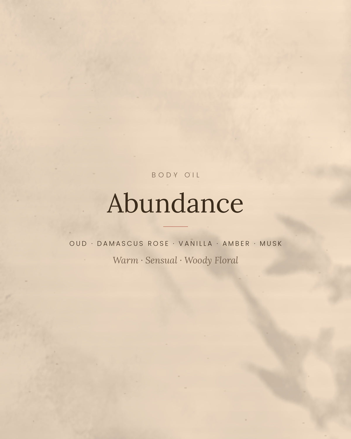 The Body Oil: Abundance