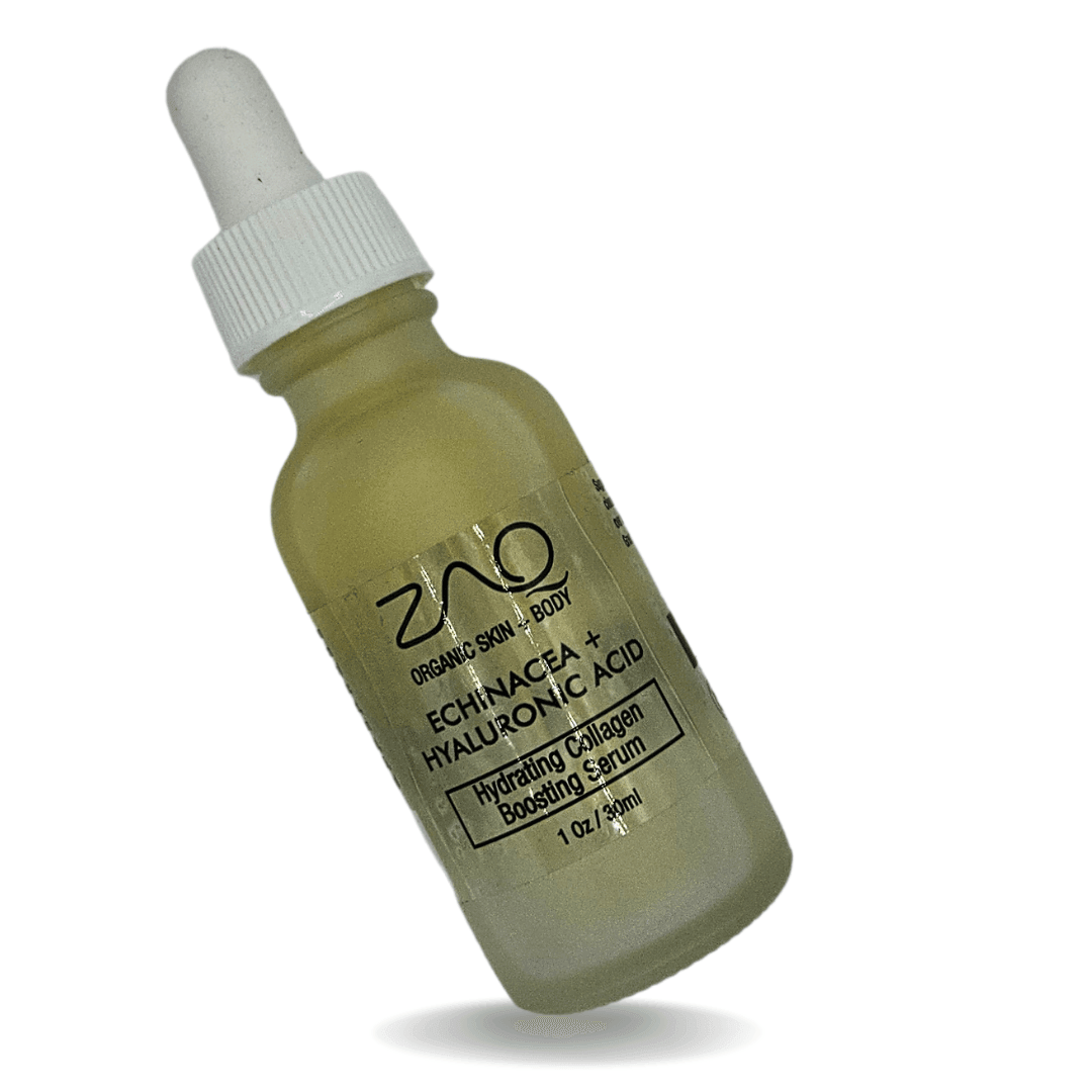 Suero hidratante potenciador de colágeno ZAQ: antioxidantes, ácido hialurónico y células madre de equinácea