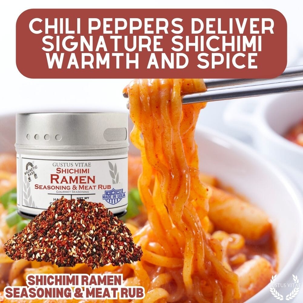 Condimento para ramen Shichimi y aliño para carne
