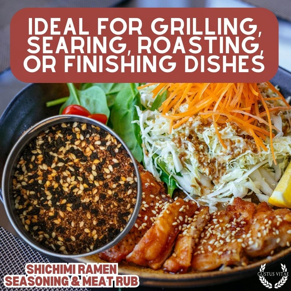Condimento para ramen Shichimi y aliño para carne