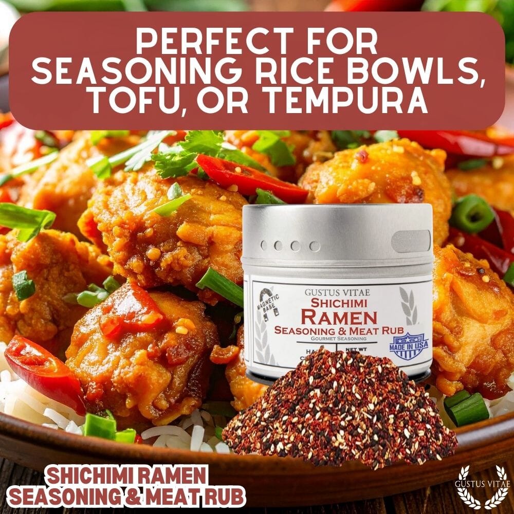 Condimento para ramen Shichimi y aliño para carne