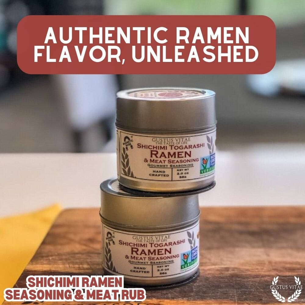 Condimento para ramen Shichimi y aliño para carne