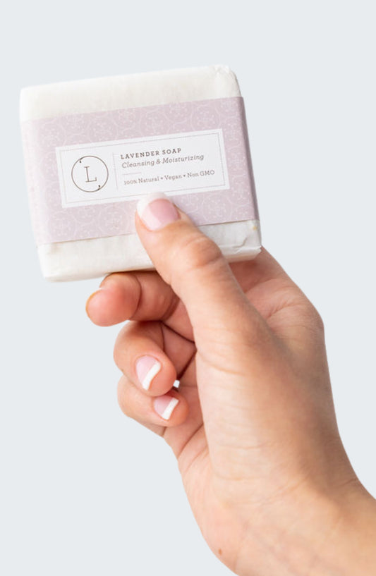 2x Lavender Soap Bar, Natural Handmade Soap, Vegan Skincare gift