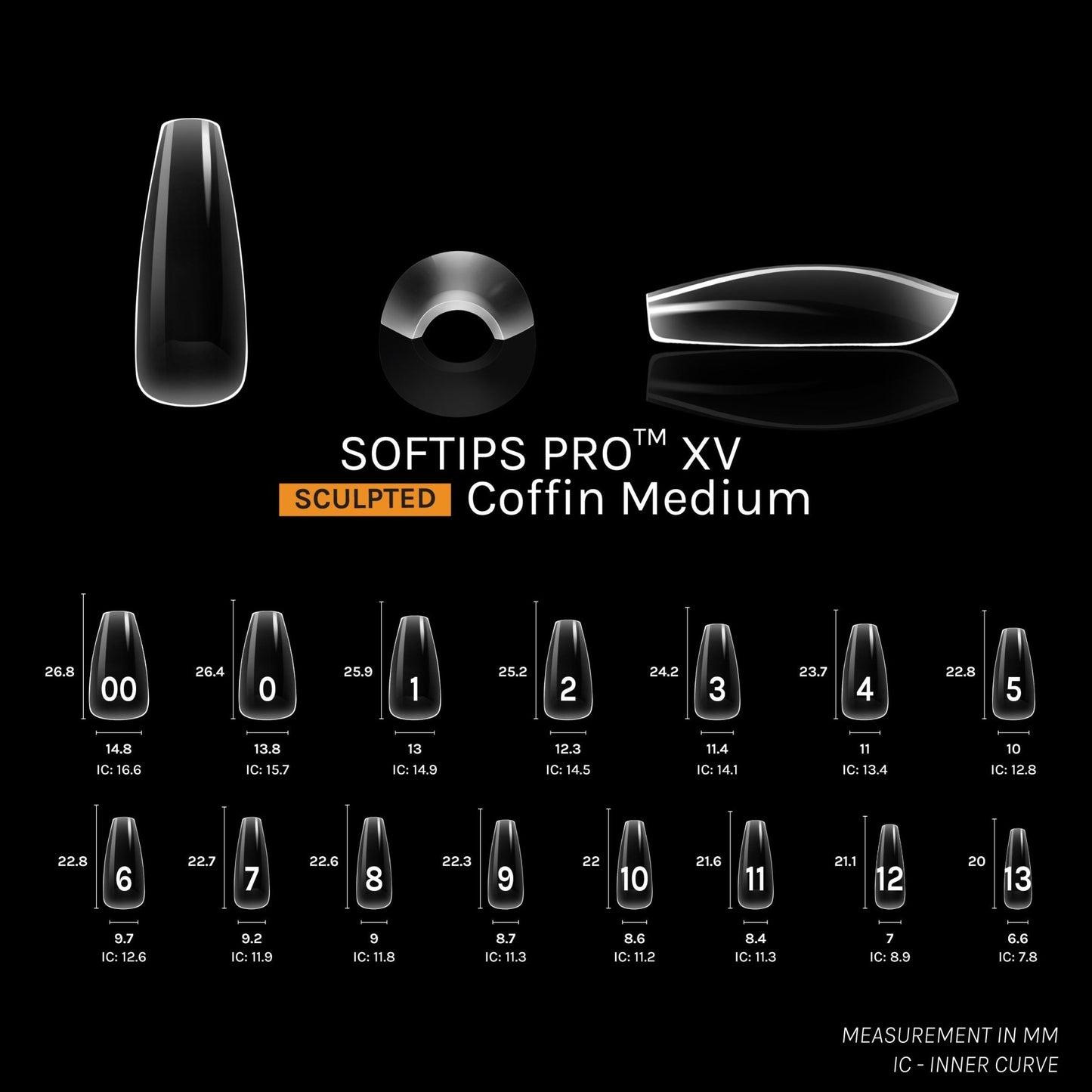 SOFTIPS PRO™ XV SCULPTED - COFFIN MEDIUM | Daily Health & Beauty