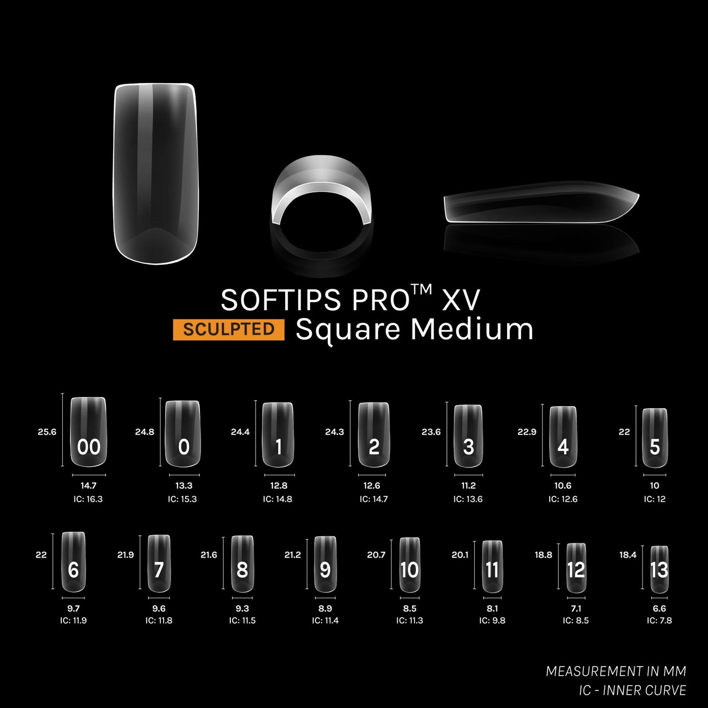 SOFTIPS PRO™ XV SCULPTED - SQUARE MEDIUM | Daily Health & Beauty