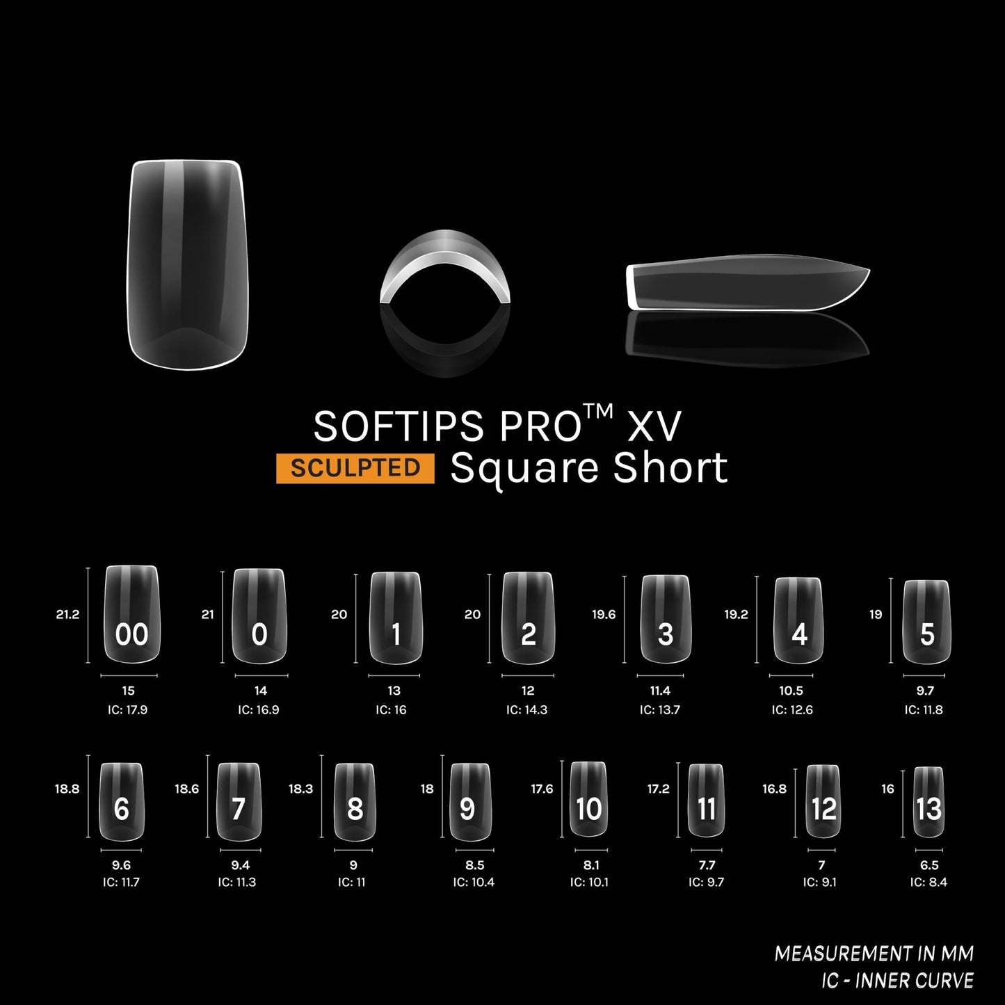 SOFTIPS PRO™ XV SCULPTED - SQUARE SHORT | Daily Health & Beauty