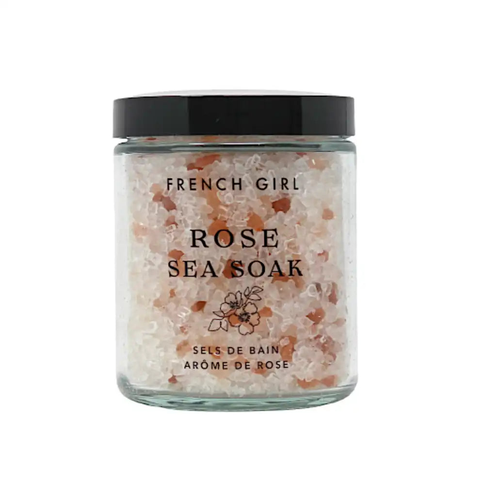 Sales de baño calmantes de rosas