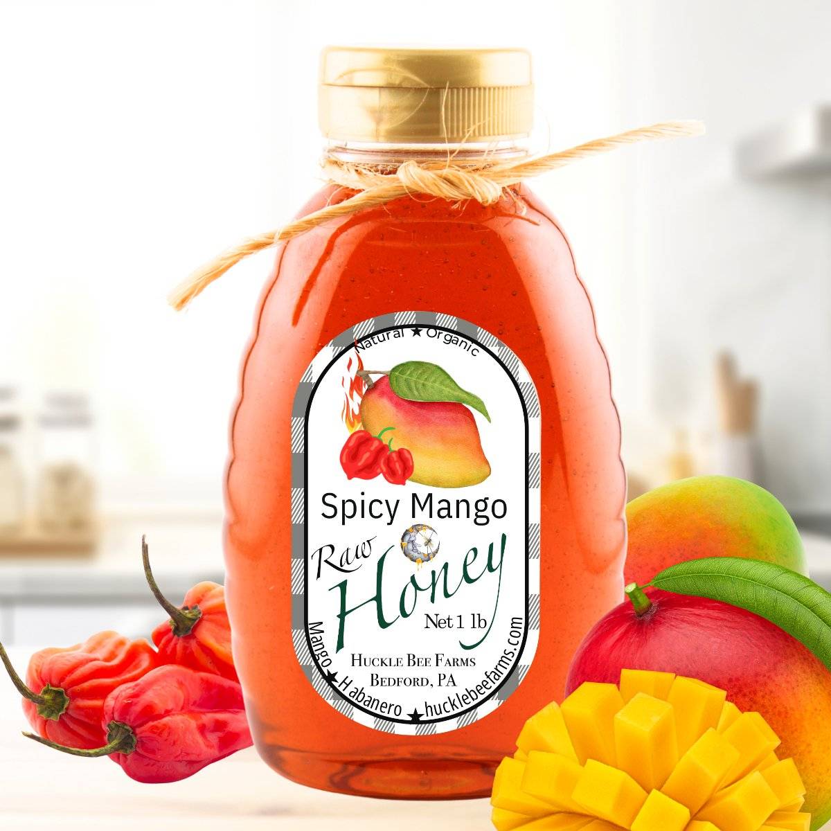 Spicy Mango Habanero Honey - Tropical Sweetness & Heat