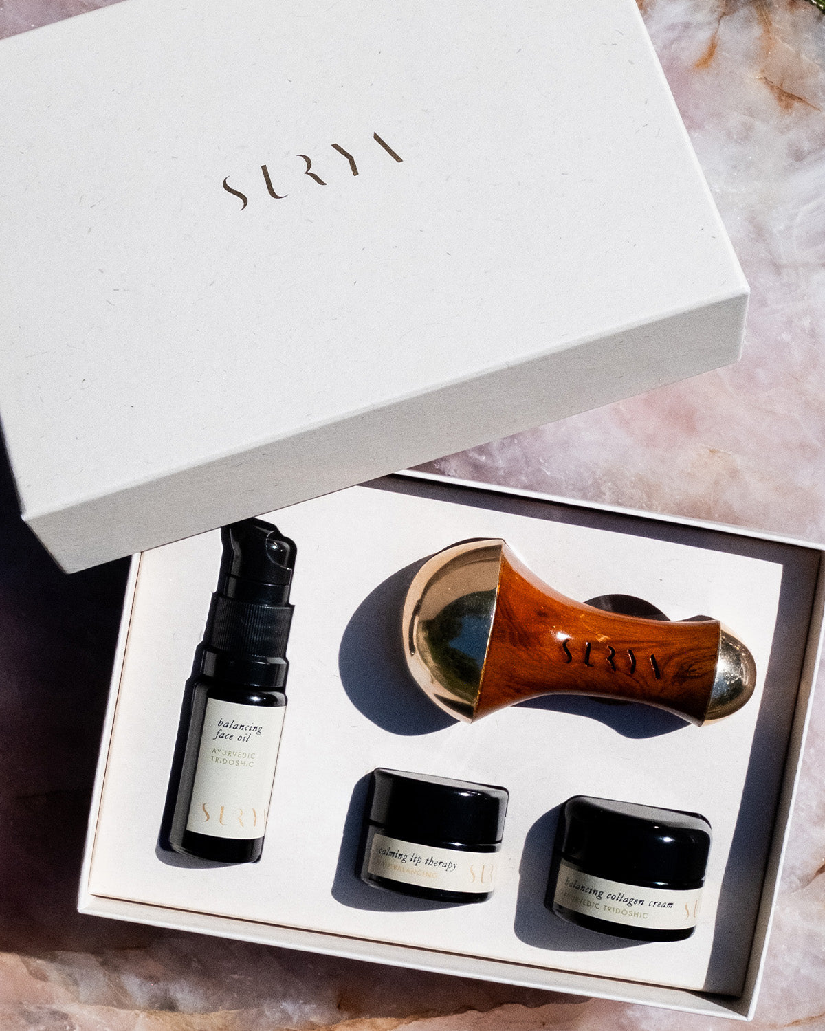 Ensemble découverte de soins pour la peau