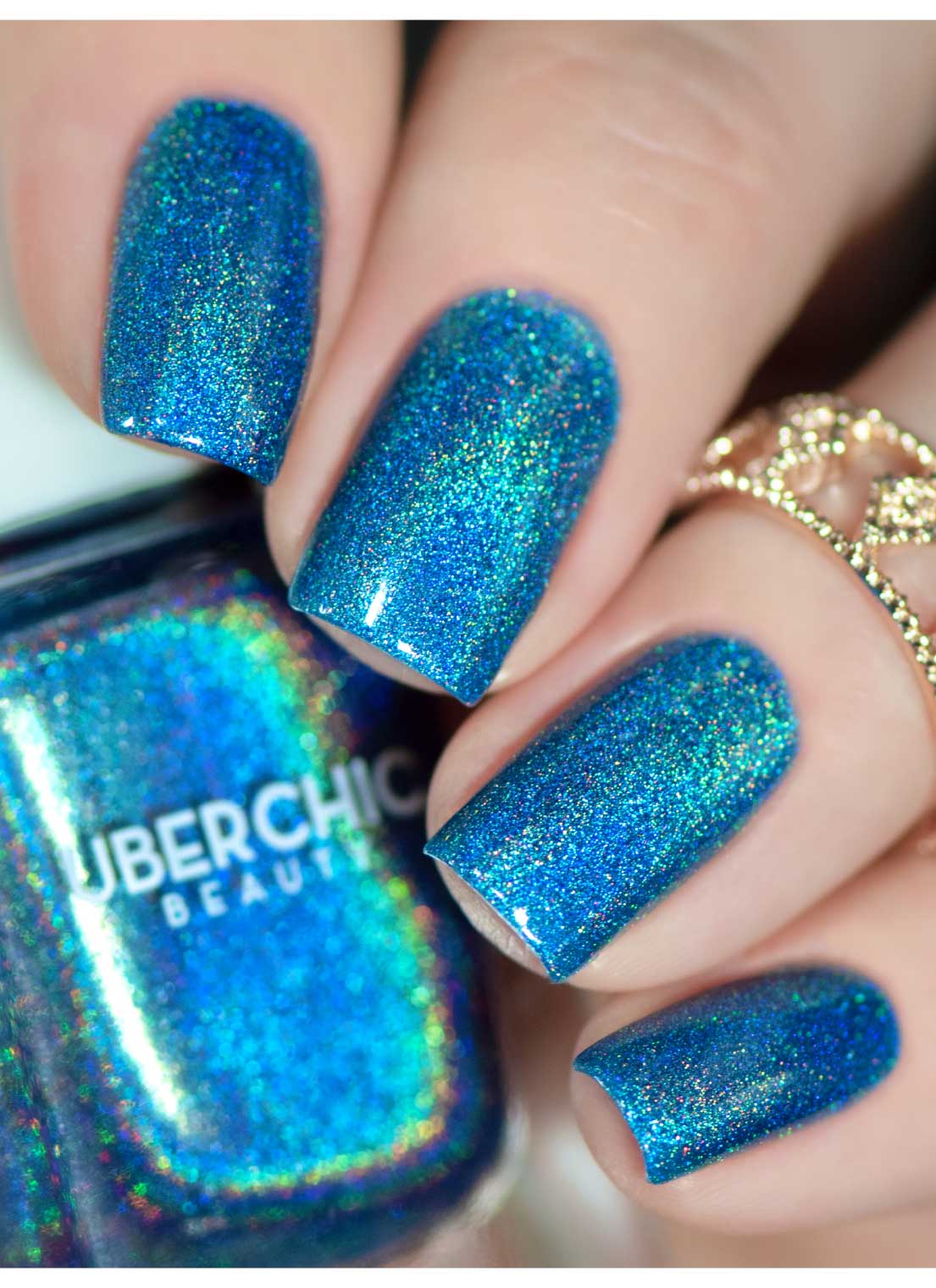 Turquoise, on se retrouve - Vernis holographique