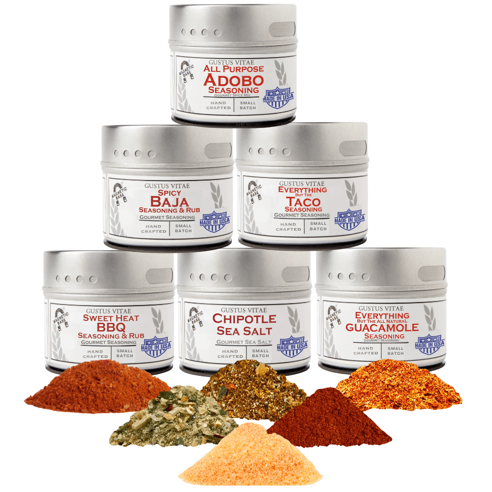 Colección de condimentos con sabores Tex-Mex