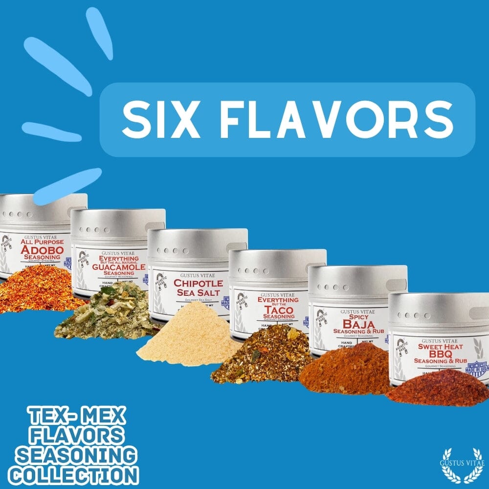 Colección de condimentos con sabores Tex-Mex