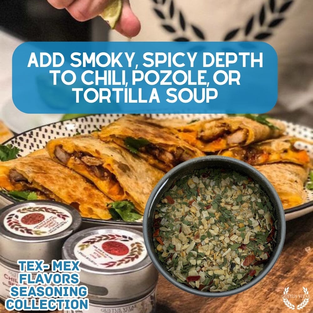 Colección de condimentos con sabores Tex-Mex