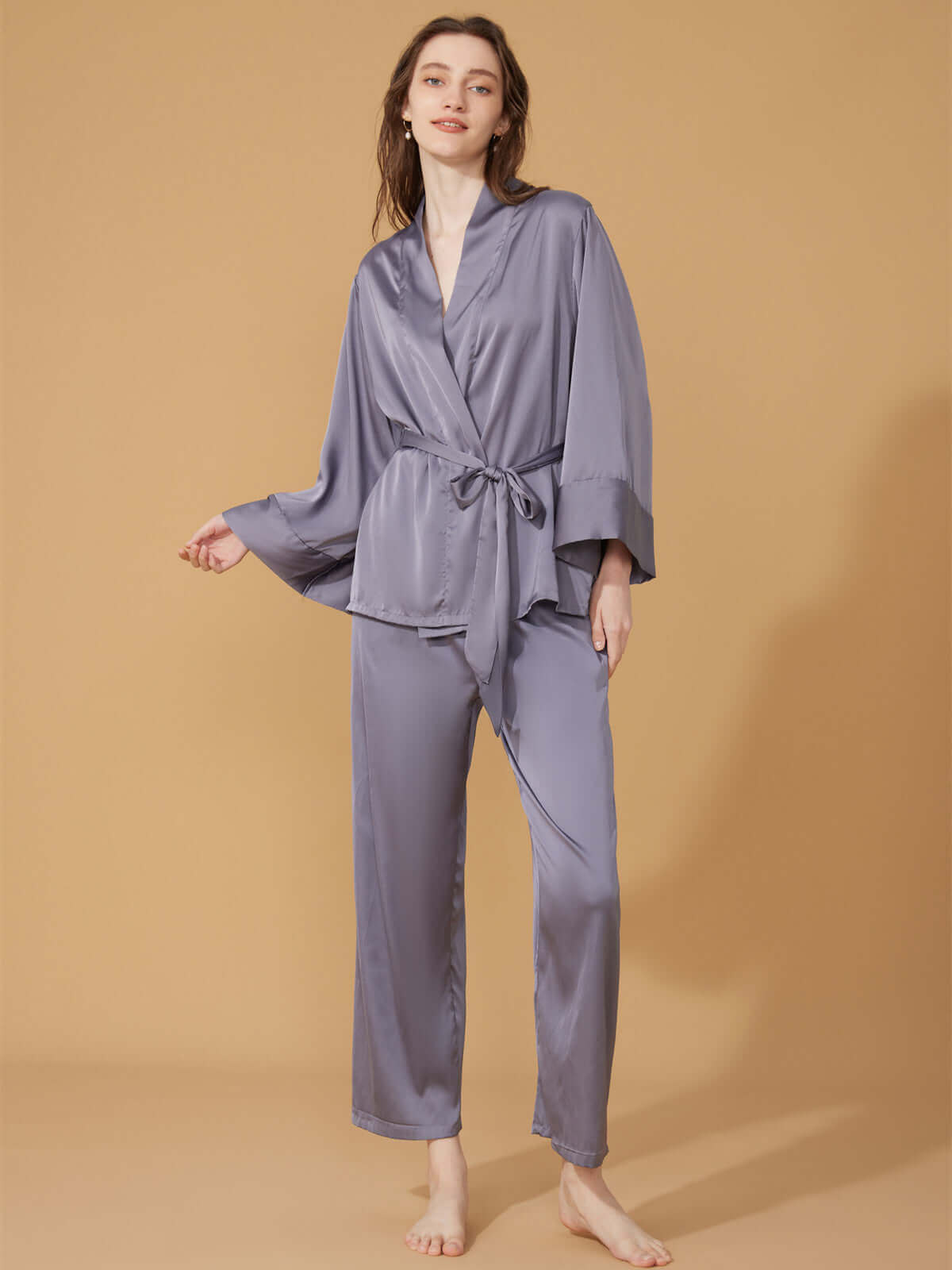 Conjunto de pijama lavanda de 2 piezas