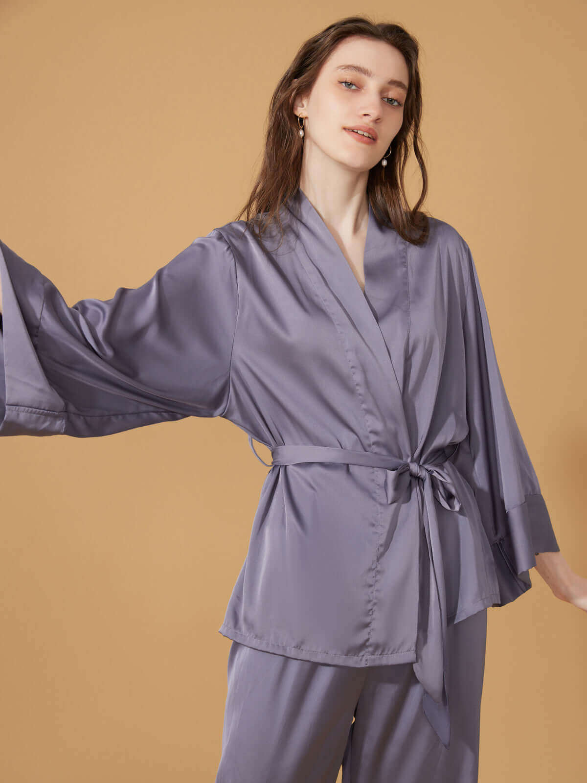 Conjunto de pijama lavanda de 2 piezas