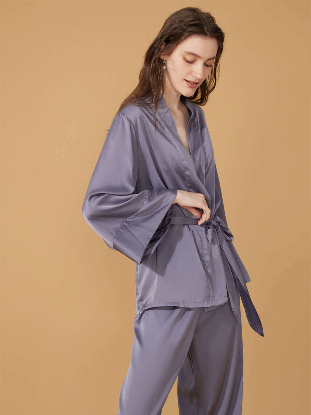 Conjunto de pijama lavanda de 2 piezas